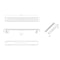 Alfi Brand 24" Black Matte Stainless Steel Linear Shower Drain with Groove Holes ABLD24C-BM - alternate 7